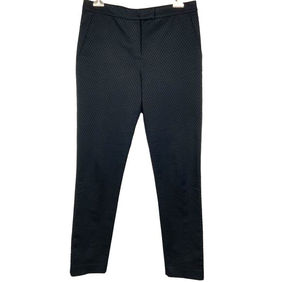 Alexander Wang Diamond Jacquard Slim Trouser Pant Black Women's Size Small - Picture 1 of 5